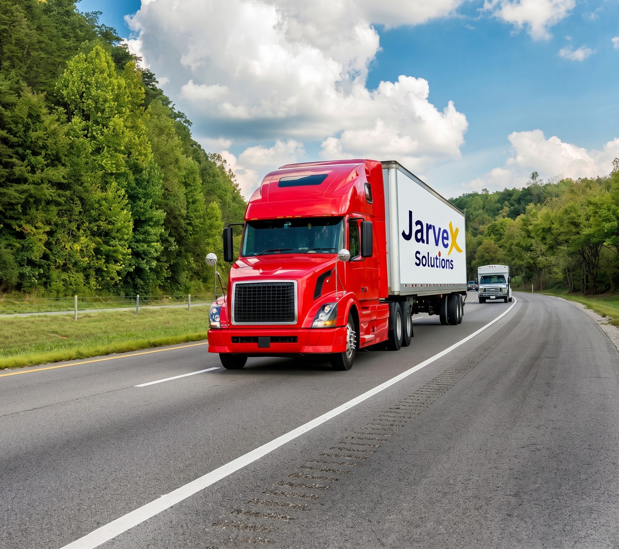 Semi truck on the highway